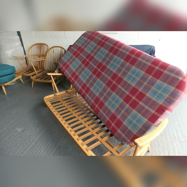 Ercol 358 Single Bed Mattress In Porter & Stone Balmoral Ruby out to St Austell this week